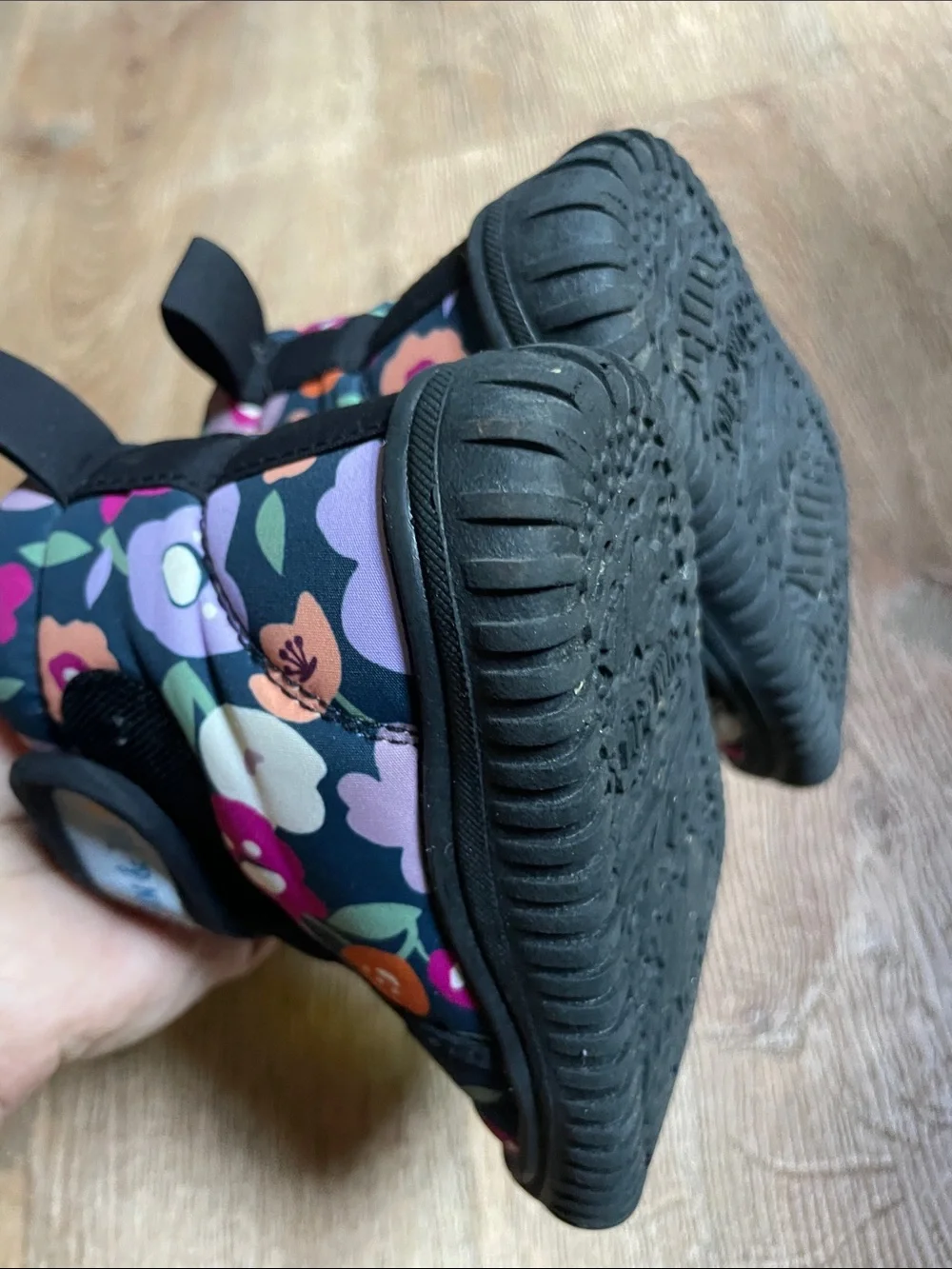 Toddler Floral Insulated Rain & Snow Boots - Purple Multi